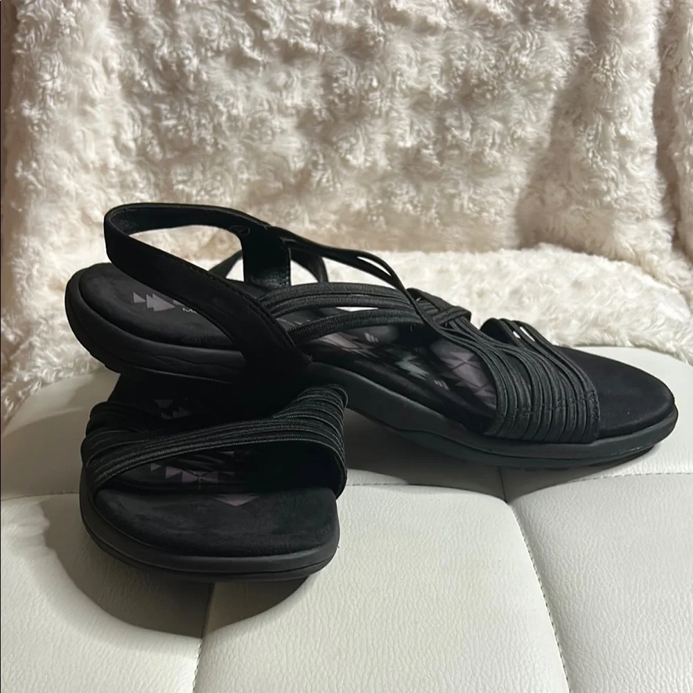 Skechers Black Sandals with Ruched Straps ZIZE 11 - Picture 11 of 13